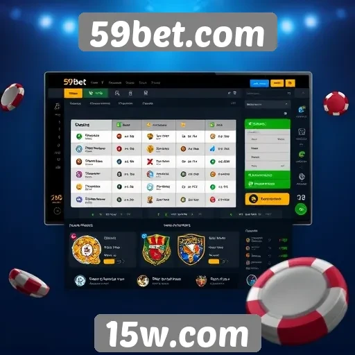 Análise da interface do usuário no 59bet.com